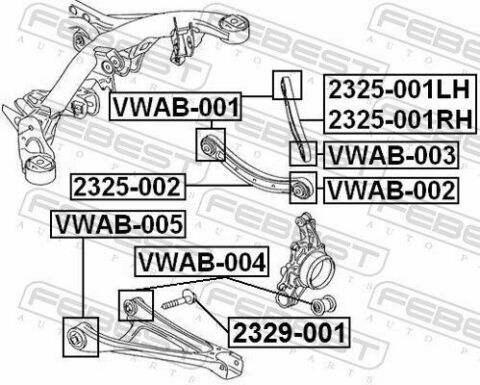 Сайлентблок рычага Audi Q7/Touareg 03-15