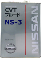 Трансмиссионное масло NISSAN CVT Fluid NS-3, 4 литра
