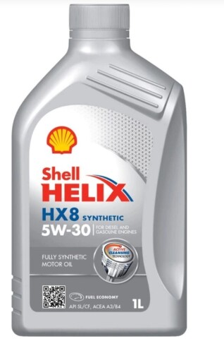 Моторна олива SHELL Helix HX8 Synthetic 5W-30, 1 літр Моторна олива SHELL Helix HX8 Synthetic 5W-30, 1 літр