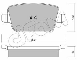 Тормозные колодки зад. Kuga 08-/Mondeo 07- (TRW)