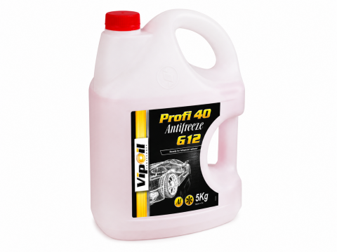 Антифриз VipOil G12 Profi 40 (червоний), готовий, 5л
