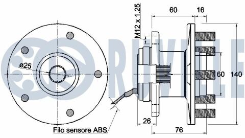 Комплект колісних підшипників Комплект колісних підшипників