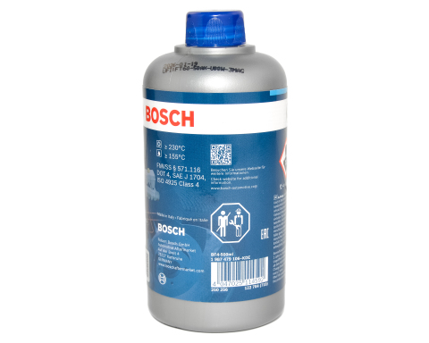 Гальмівна рідина BOSCH DOT4, 0,5 літра