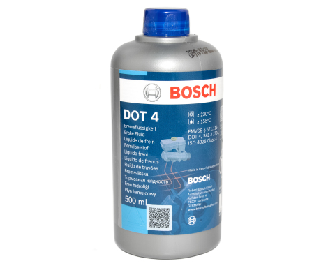 Гальмівна рідина BOSCH DOT4, 0,5 літра