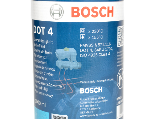 Тормозная жидкость BOSCH DOT4, 1 литр