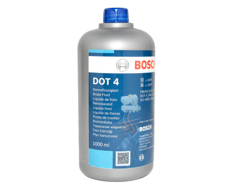 Тормозная жидкость BOSCH DOT4, 1 литр