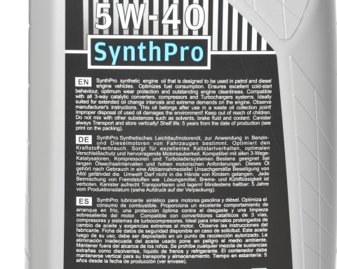 Моторна олива SENFINECO SynthPro 5W-40, 1 літр
