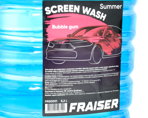 Омыватель стекла летний FRAISER "BubbleGum" (5.2л)