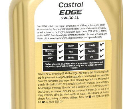 Моторна олива CASTROL EDGE LL 5W-30, 1 літр Моторна олива CASTROL EDGE LL 5W-30, 1 літр