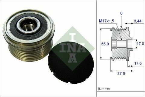 Шкив генератора Mazda 3/6 02-14