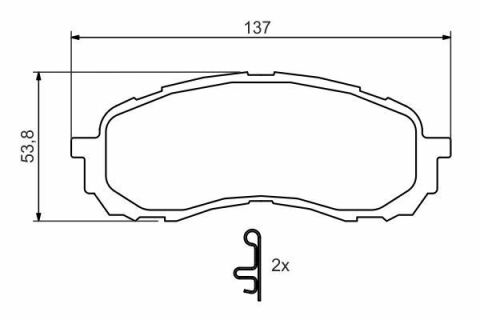 Гальмівні колодки передні Impreza 1.5 08- SUBARU