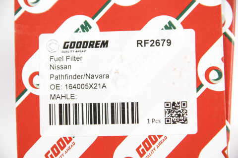 Фільтр паливний Nissan Pathfinder/Navara/NP300 3.0D 10-