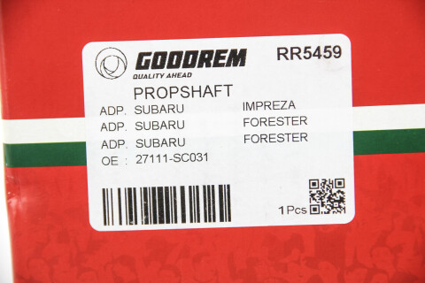 Подшипник подвесной кардана Forester/Impreza/XV 2.0 05- Подшипник подвесной кардана Forester/Impreza/XV 2.0 05-
