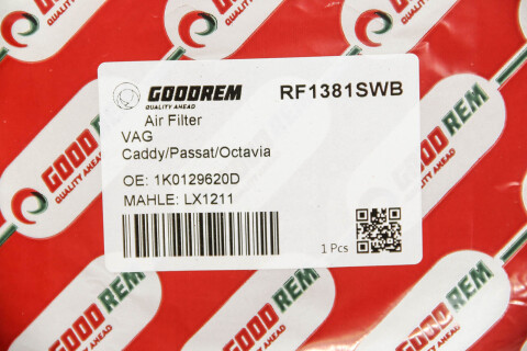 Фільтр повітряний Caddy III/Golf V/Passat B6/Octavia 1.9/2.0TDI (з сіткою) Фільтр повітряний Caddy III/Golf V/Passat B6/Octavia 1.9/2.0TDI (з сіткою)