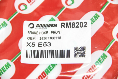 Тормозной шланг X E53 00-06 Тормозной шланг X E53 00-06