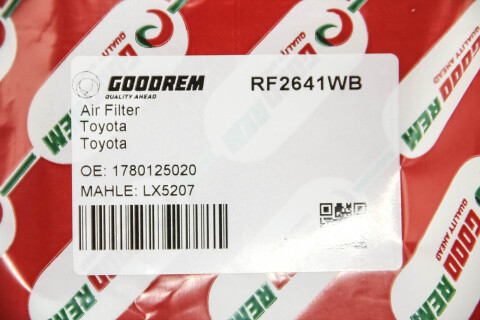 Фільтр повітряний Toyota Camry/ Rav 4/ Lexus ES 2.0-3.5 17-