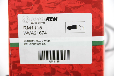 Гальмівні колодки пер. Peugeot 406/607 (TRW) Гальмівні колодки пер. Peugeot 406/607 (TRW)