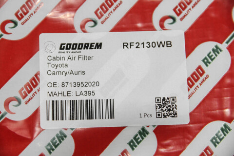 Фильтр салона Camry 06-12/Corolla 07-/Avensis 09-