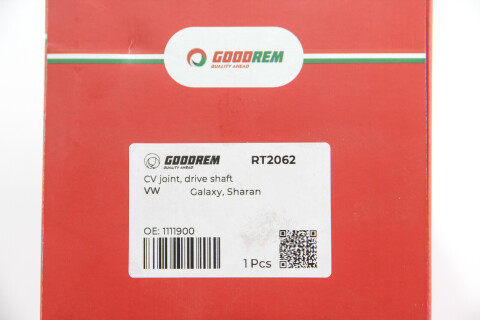 ШРУС  внешний GALAXY/SHARAN 1.9/2.0/2.3/2.8 TDI/i/TSI 95-10 (+ABS)