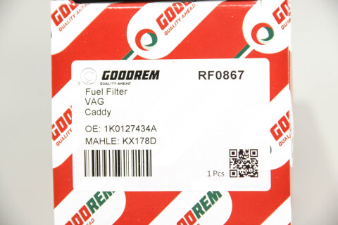 Фильтр топливный 1.9/2.0 TDI/SDI Caddy III >03.06 (>2K-6-090000)/Golf V/Octavia A5 Фильтр топливный 1.9/2.0 TDI/SDI Caddy III >03.06 (>2K-6-090000)/Golf V/Octavia A5