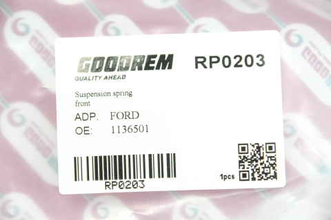 Пружина передняя Ford Mondeo III 00-07 (diesel)