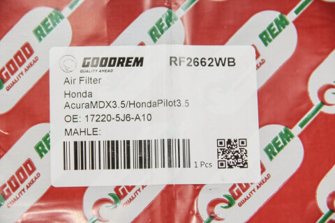 Фильтр воздушный Acura MDX 3.5 16-20/Honda Pilot 3.5 16-21 Фильтр воздушный Acura MDX 3.5 16-20/Honda Pilot 3.5 16-21