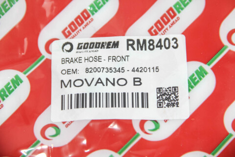 Гальмівний шланг Master/NV400/Movano/Movano 10- Гальмівний шланг Master/NV400/Movano/Movano 10-