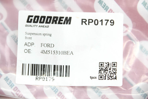 Пружина передняя Focus II 1.6TDCI/1.8/2.0 04- Пружина передняя Focus II 1.6TDCI/1.8/2.0 04-