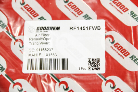 Фільтр повітряний Trafic/Vivaro 2.0/2.5dCi 02- (з передфільтром)