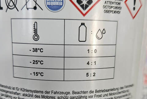 Антифриз G12+ RED (красный) -38°C готовый (1.5L) (GERMANY)