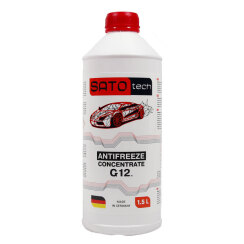 Антифриз SATO tech G12 червоний (-80с), 1,5 літра