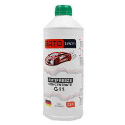 Антифриз SATO tech G11 зеленый (-80с), 1,5 литра Антифриз SATO tech G11 зеленый (-80с), 1,5 литра