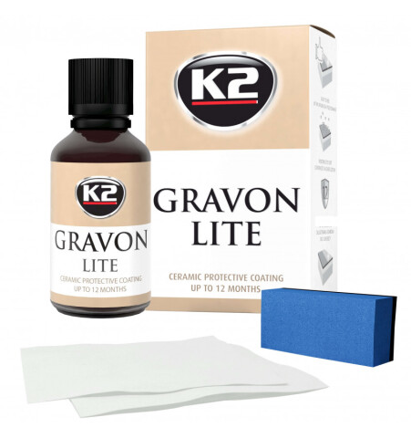 Набір керамічного покриття з аплікатором та серветками/K2 GRAVON LITE SET 50 мл