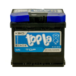 АКБ 55 Ah/12V TOP Euro (0) Пусковой 560 (EN) (207х175х190)