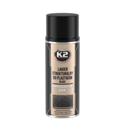 Краска для пластиковых бамперов черная (аэрозоль) K2 BUMPER 400 ML