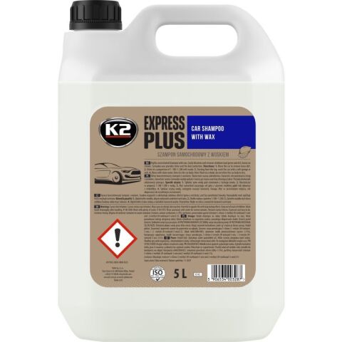 Шампунь з воском K2 EXPRESS PLUS 5 L (білий) Шампунь з воском K2 EXPRESS PLUS 5 L (білий)