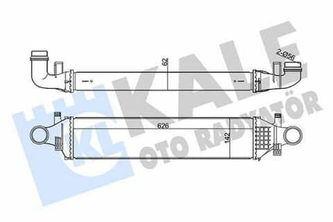 KALE DB Интеркулер W176/246 1.6/2.2CDI 12-