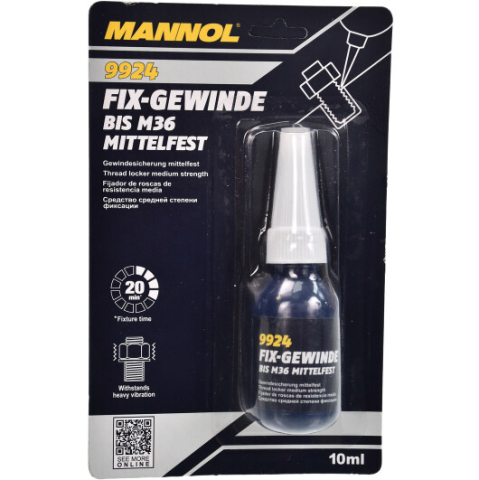 Фиксатор резьбы Mannol Fix-Gewinde Bis M36 Mittlefest синий Фиксатор резьбы Mannol Fix-Gewinde Bis M36 Mittlefest синий