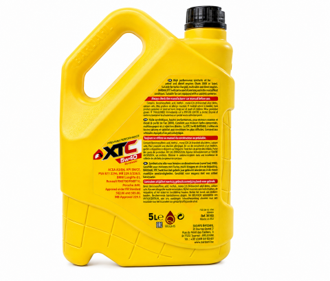 Моторное масло BARDAHL XTC 5W-40, 5 литров