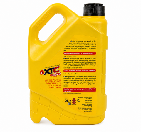 Моторна олива BARDAHL XTC 10W-40, 5 літрів