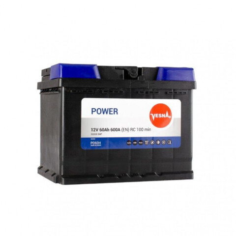 АКБ 60 Ah/12V Vesna Power Euro (0) Пусковой 600 (EN) (242х175х190)