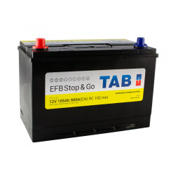 АКБ 105 Ah/12V TAB Polar S EFB JIS (1) Пусковой 900 (EN) (303x174x198/218)