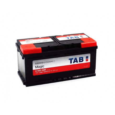 АКБ 110 Ah/12V TAB Magic (0) Euro Пусковой 1000 (EN) (394×175×190)