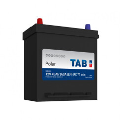45 Ah/12V TAB Polar S (1) Пусковой EN (A) 360 (196x134x205/226)