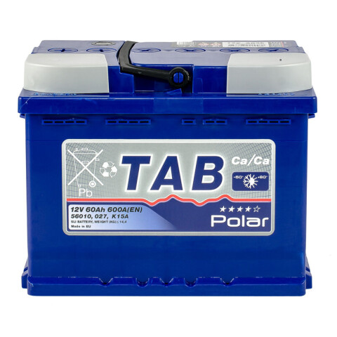АКБ 60 Ah/12V TAB Polar Blue (1) Пусковий EN (A) 600 (242x175x190) АКБ 60 Ah/12V TAB Polar Blue (1) Пусковий EN (A) 600 (242x175x190)
