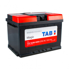 АКБ 62 Ah/12V TAB Magic (0) Euro Пусковой EN(A) 600 (242x175x175)