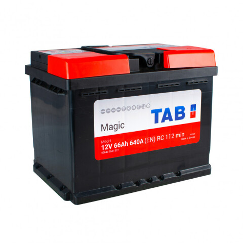 АКБ 66 Ah/12V TAB Magic (0) Euro Пусковой EN(A) 640 (242x175x190)