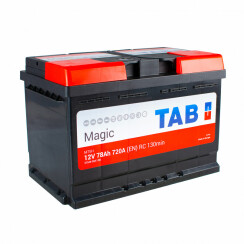 АКБ 78 Ah/12V TAB Magic (0) Euro Пусковой EN(A) 750 (278x175x190)