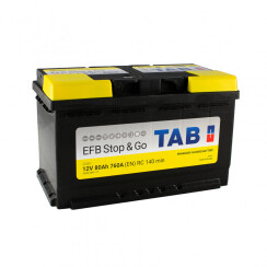 АКБ 80 Ah/12V TAB EFB (0) Евро Пусковой EN(A) 760 (315х175х190)
