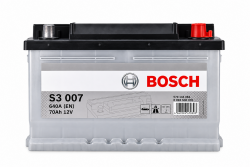 Акумулятор Bosch S3 007 70Ah 640A 12V +R